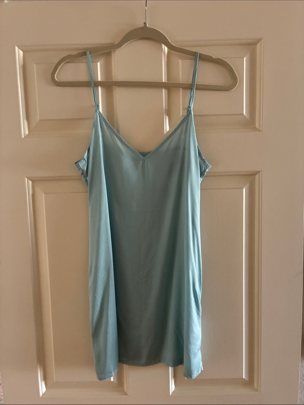 NWOT Farm Rio Light Blue Slip Dress